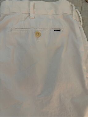 Polo EUC by Ralph Lauren Men's Flat Front White Shorts 9 inch inseam